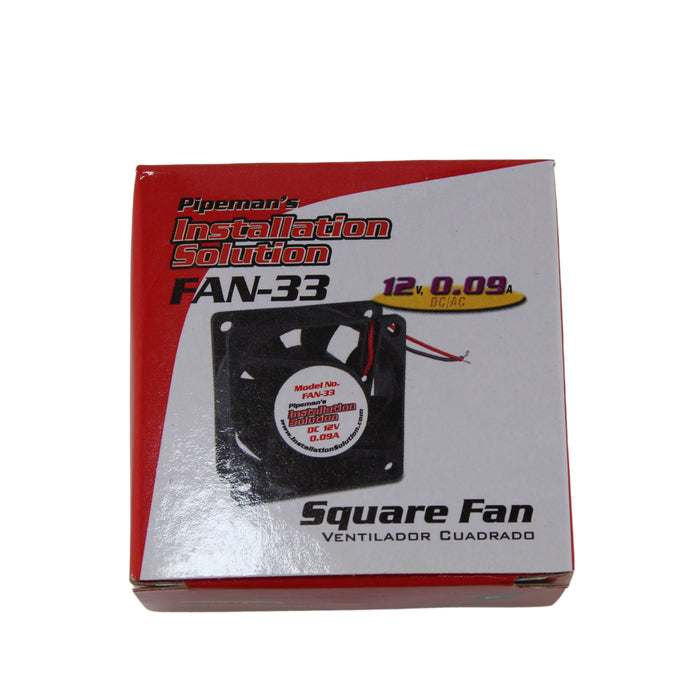 12 Volt 0.09A DC/AC Square High-Speed Fan For Electronics