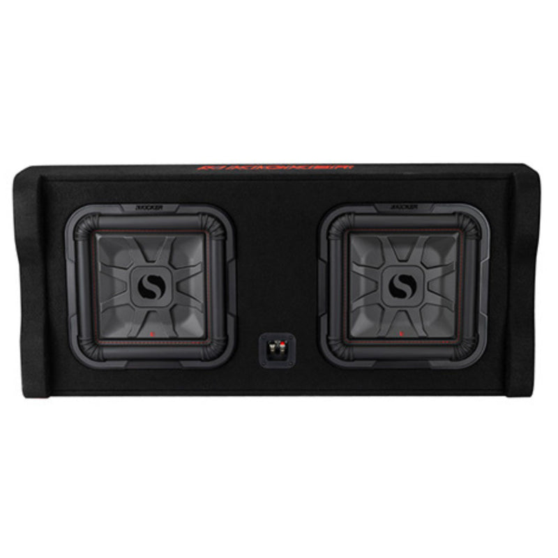Kicker Dual Down-Firing 12" L7T 2-Ohm Enclosure - 49DL7TDF122