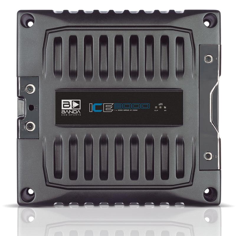 Banda 3000 Watt 1-Ohm Full Range Monoblock ICE X Line Aluminum Brazilian Amplifier