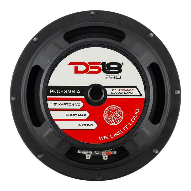 4x DS18 8" 2320W Speakers + 4x Super Bullet Tweeters + 4 Channel Korean Amp