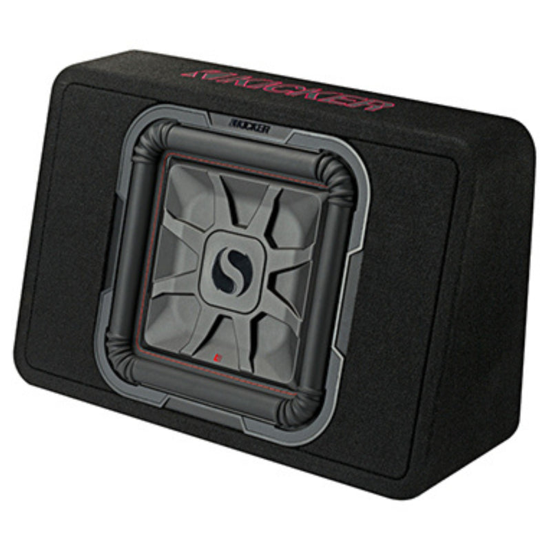 Kicker TL7T Series Compact 12" 600W RMS 2-Ohm Loaded Subwoofer Enclosure