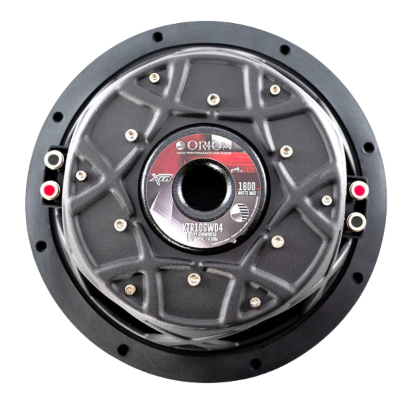 10" DUAL 4 OHM 400W RMS UV Coated Shallow Subwoofer XTR Series