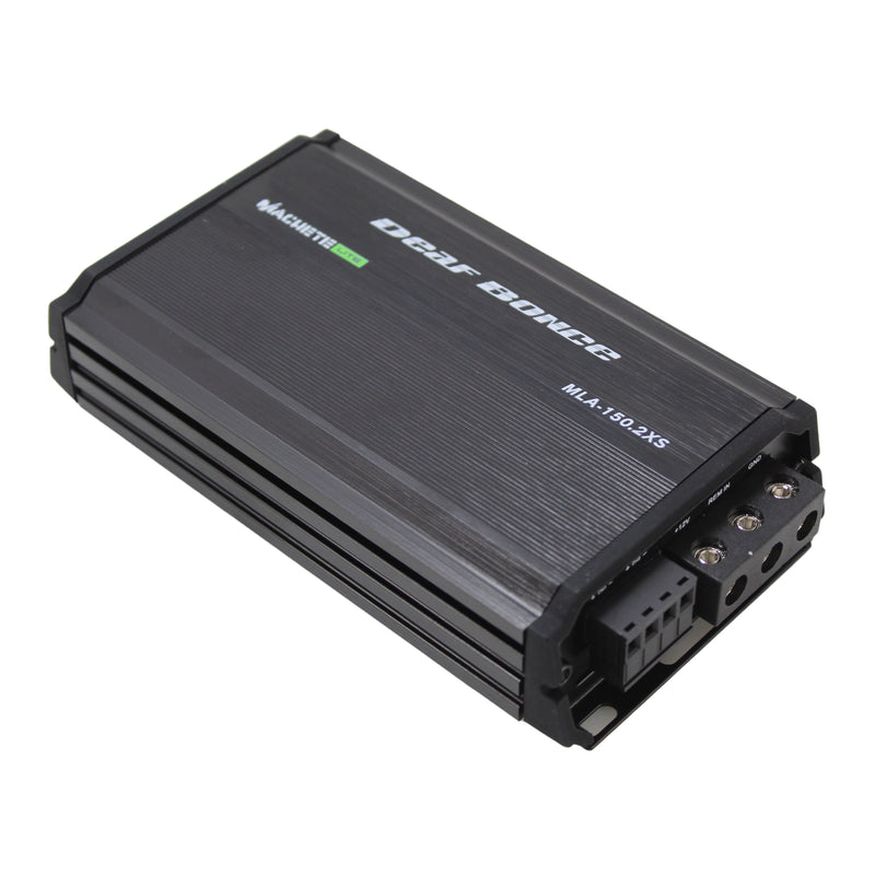 Deaf Bonce 150 Watt 4 ohm RMS Class D 2-Channel Machete Amplifier MLA-150.2XS