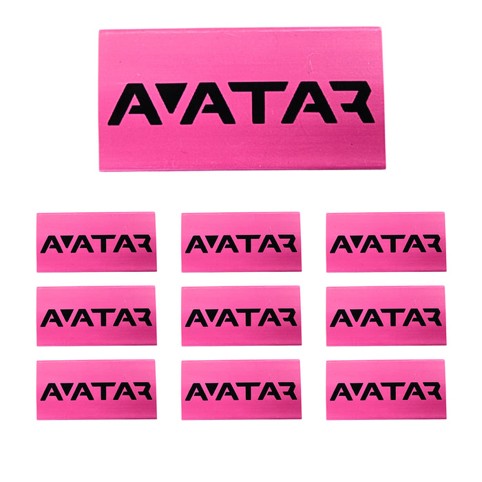 0 Gauge 3:1 Heat Shrink with Deaf Bonce / Avatar Logo 10 Pack Red