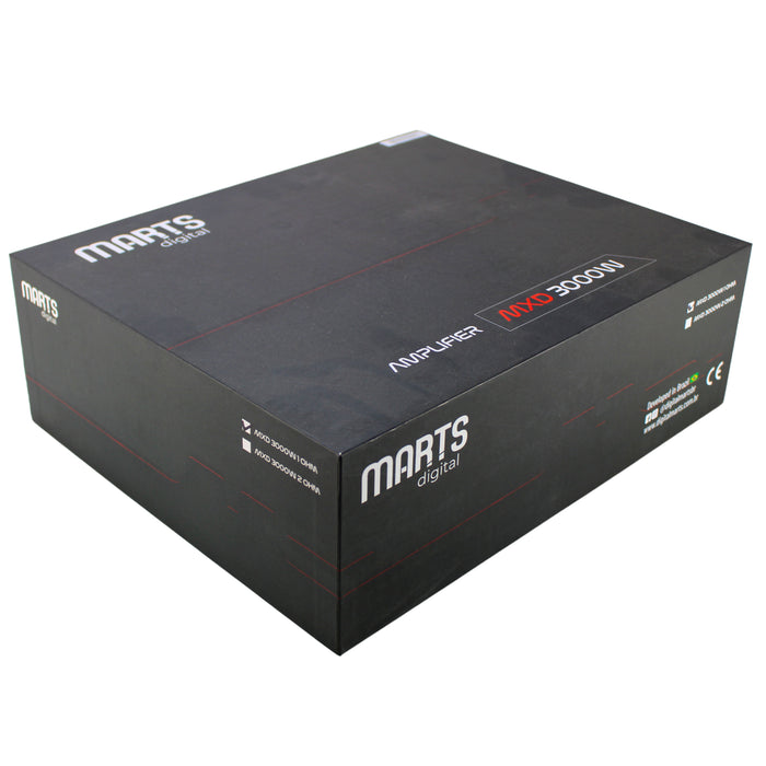 Marts Digital Amplifier Monoblock Full Range Class D 3000W 2 Ohm MXD-3000-2