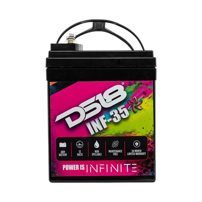 DS18 12V Battery 35 AH 1250 Watts AGM 525 Amps Non Spillable INFINITE INF-35