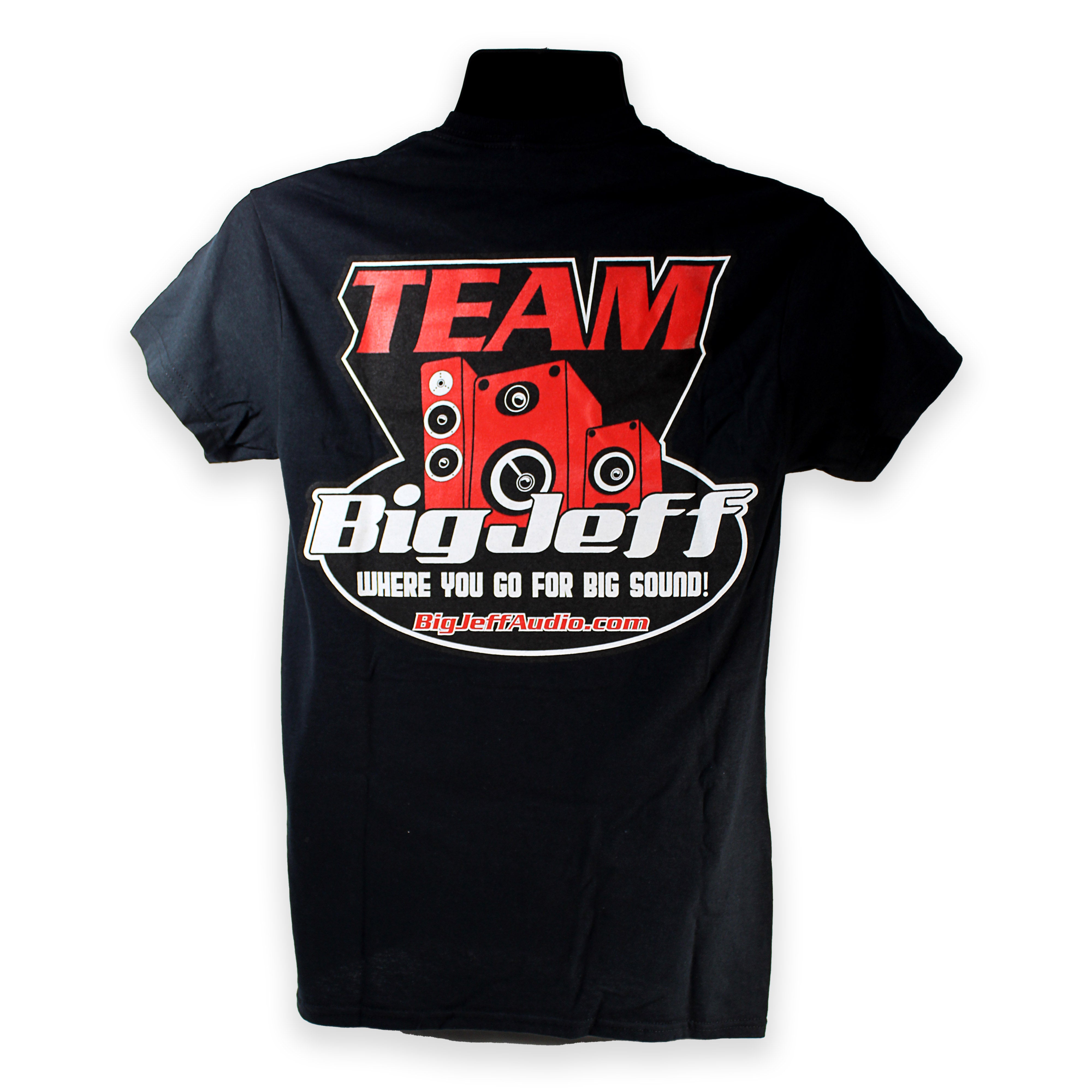 Official Big Jeff Audio 100% Cotton T-Shirt Black with Team Big