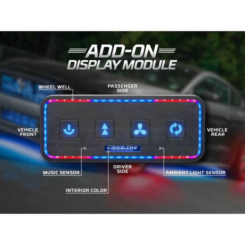 LEDGlow Add-On Display Module w/ Music Mode for Bluetooth Underbody Kits