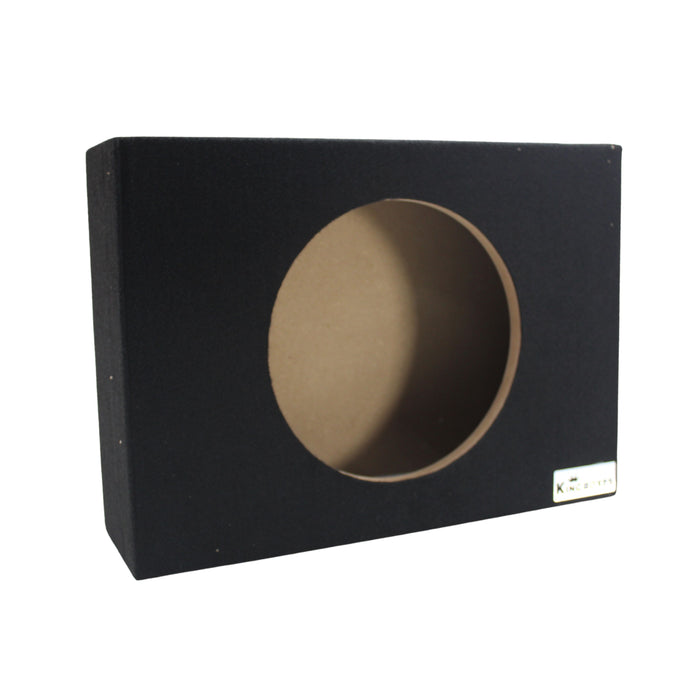 King Boxes Single 10" Shallow Vented Carpeted Speaker Box KG-ASHALLOWV10