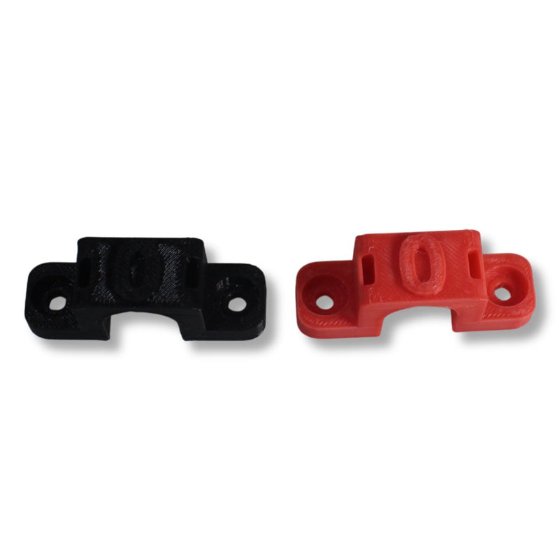 1/0 Gauge Cable Management Wire Comb Single Slot Can Use w/ Cable Tie Red/Black