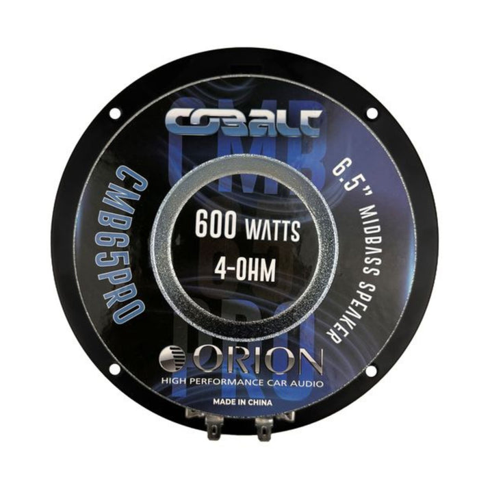 6.5" 150 Watt RMS 4-Ohm Midbass Pro Car Audio Speaker Orion Cobalt Series