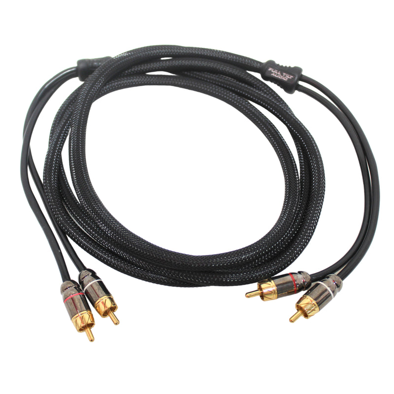Full Tilt Audio HQ Series 6FT RCA Gold Plated Tip 2 Channel Cable OPEN BOX