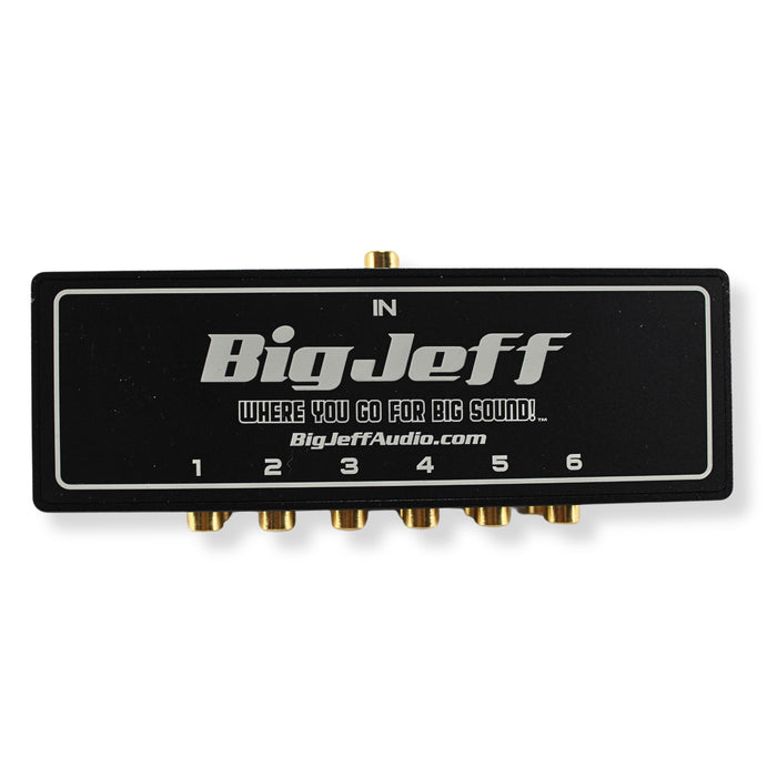 Big Jeff Audio 1-to-6 Pair Cockbox RCA Splitter Distribution Block