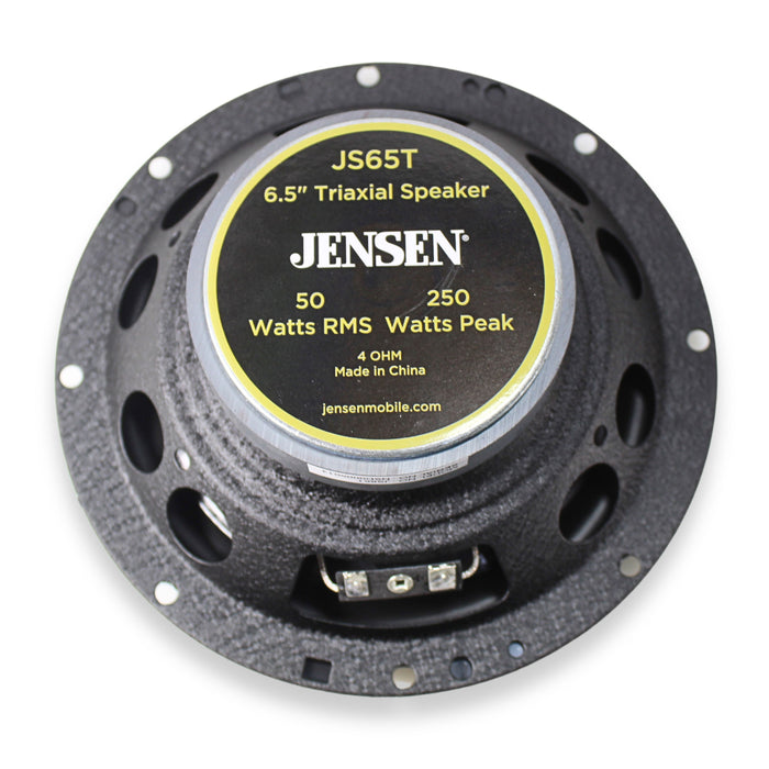 Pair of 6.5" 50 Watt RMS 4-Ohms Jensen JS65T Full Range 3-Way Speakers