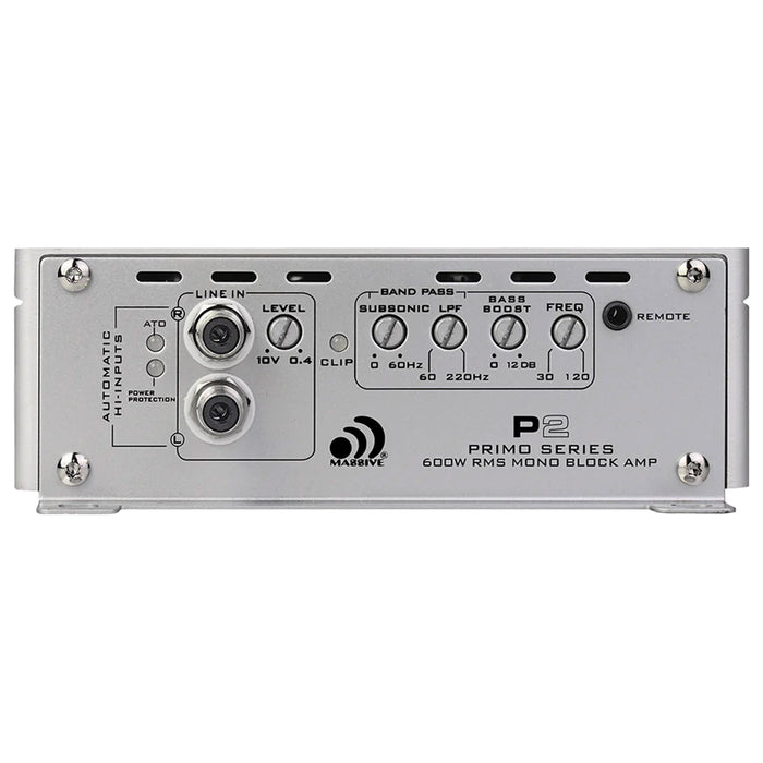 Massive Audio Primo P2 Mono block 1200W 1 Ohm Class D Amplifier MA-P2