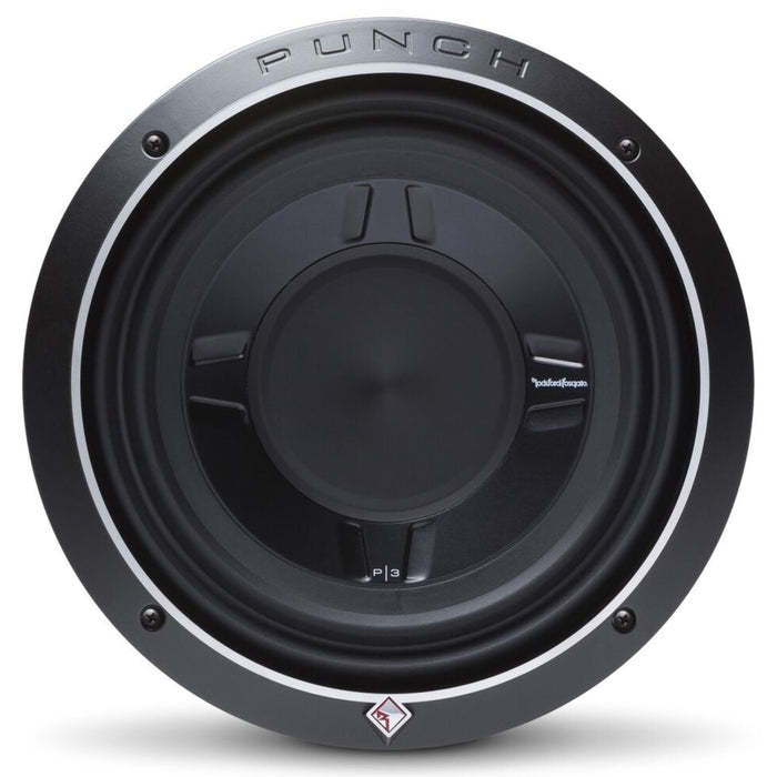 Rockford Fosgate 10" Punch P3S Shallow 300W RMS 4 Ohm 2.5" DVC Subwoofer P3SD4-10