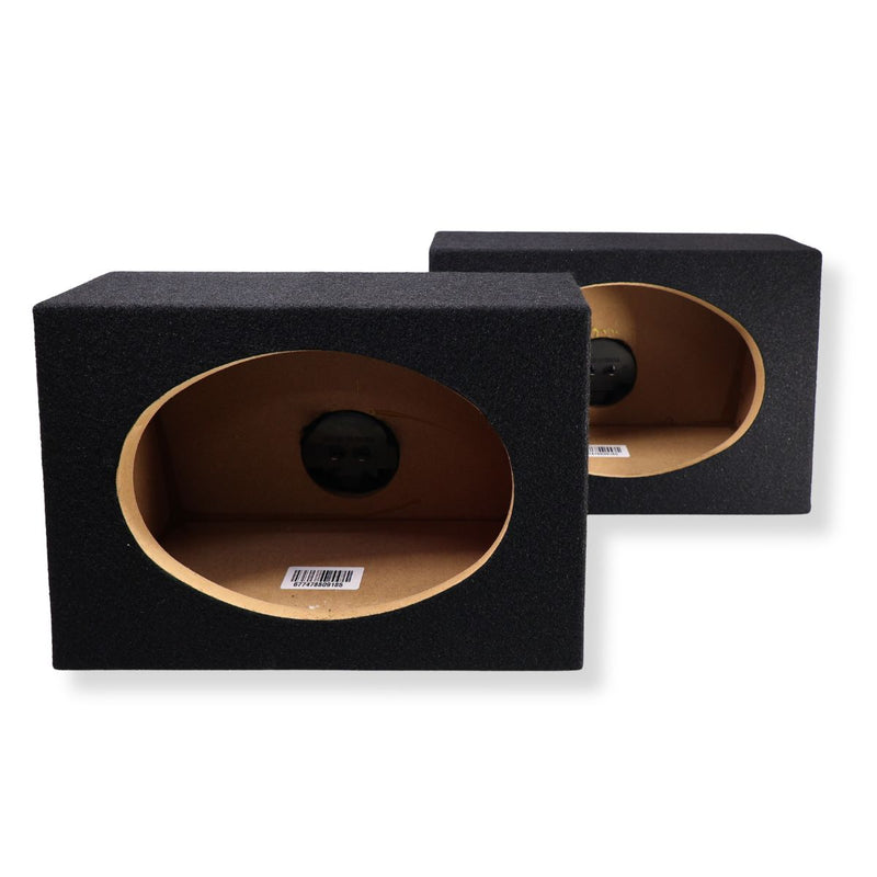 King Boxes 6x9" Universal Pair Carpet Car Speaker Enclosures KG-A69