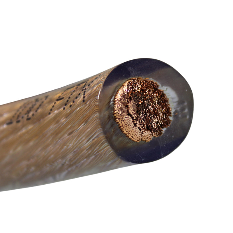 GP Car Audio 0 AWG 100% OFC Power/Ground Wire Clear Lot Cut By The Foot