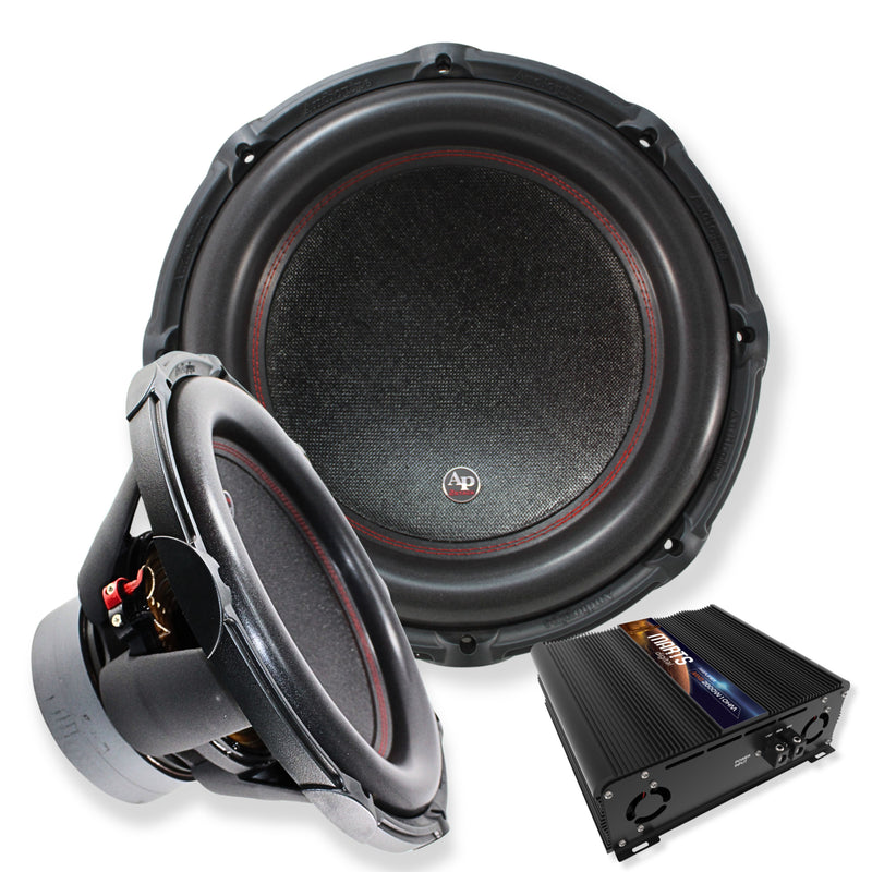 15" Subwoofers BDC2 750W RMS w 2000 W 1 Ohm Marts Digital Amp MXD-2000-1 Combo