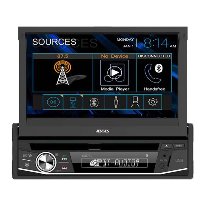 Jensen 7" Motorized 1-Din Touchscreen LCD Bluetooth Radio CD/DVD/USB CDR7011