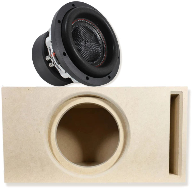 B2 Audio Single 8" RAGE V3 Subwoofer Combo with Tru Spec Enclosure