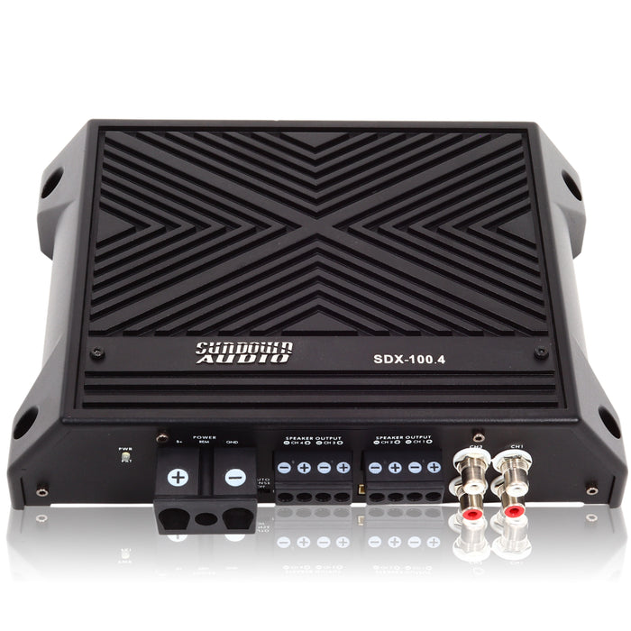 Sundown Audio Full Range Class D 4 Channel Digital Amplifier 2 ohm SDX-100.4