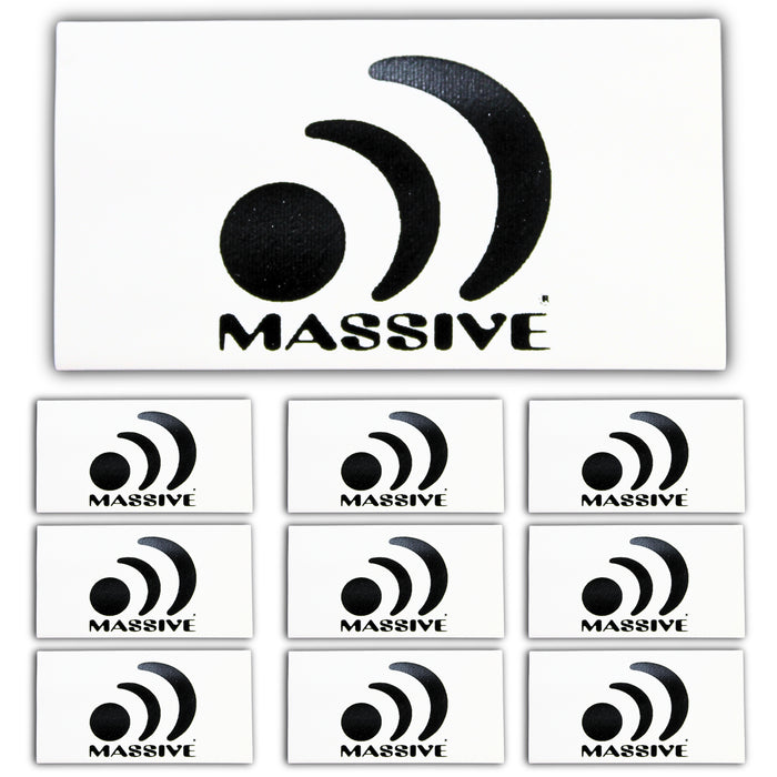 0 Gauge 3:1 Heat Shrink with Massive Audio Logo 10 Pack White