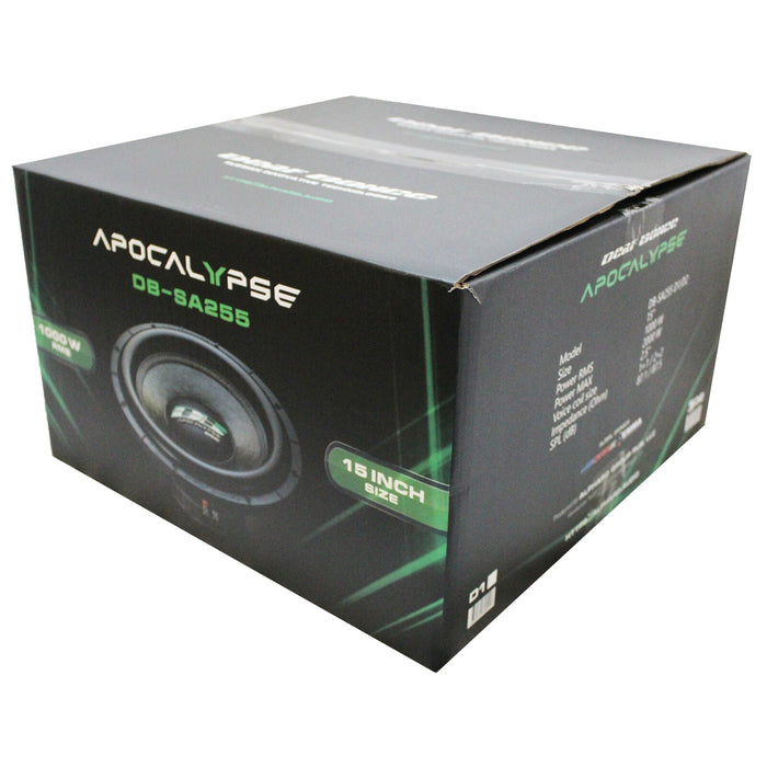 Deaf Bonce Apocalypse 15" 1000W RMS 1-Ohm Subwoofer / DB-SA255-D1