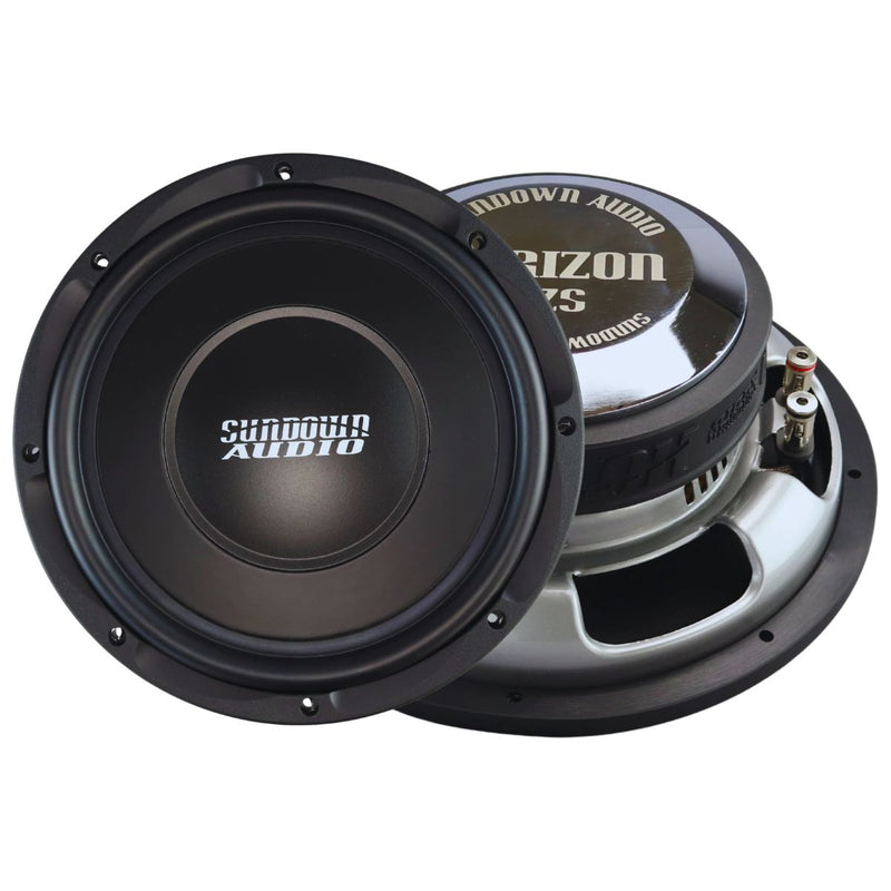 Sundown Horizon 10" 600 Watt RMS Dual 4 Ohm Shallow Mount Subwoofer HZS-10