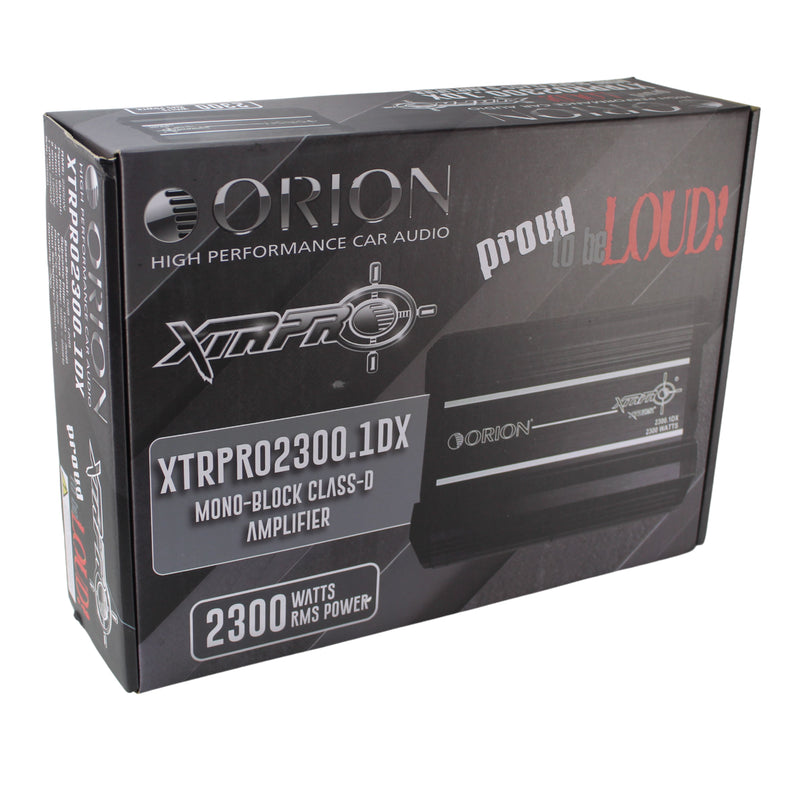 Orion Mono-Block 2300w RMS XTRPRO Series Class D Amplifier - XTRPRO2300.1DX