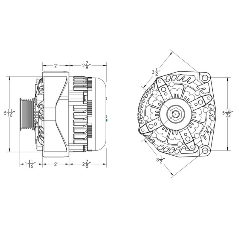 Mechman 320 Amp High Output Alternator GM Suburban Tahoe Escalade 05-13