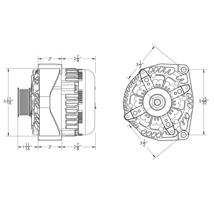 Mechman 320 Amp High Output Alternator GM Suburban Tahoe Escalade 05-13