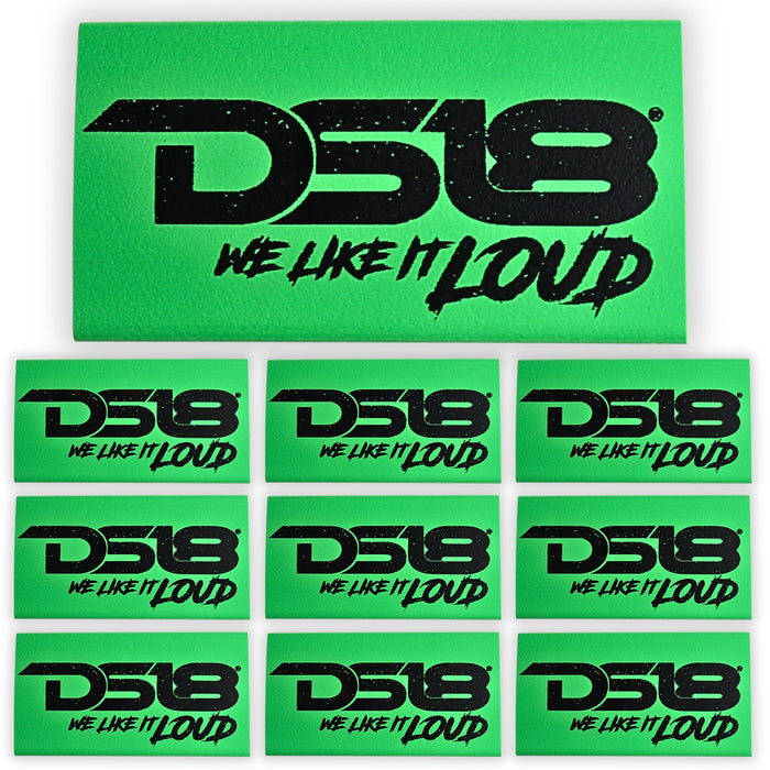 0 Gauge 3:1 Heat Shrink with DS18 Logo 10 Pack Green