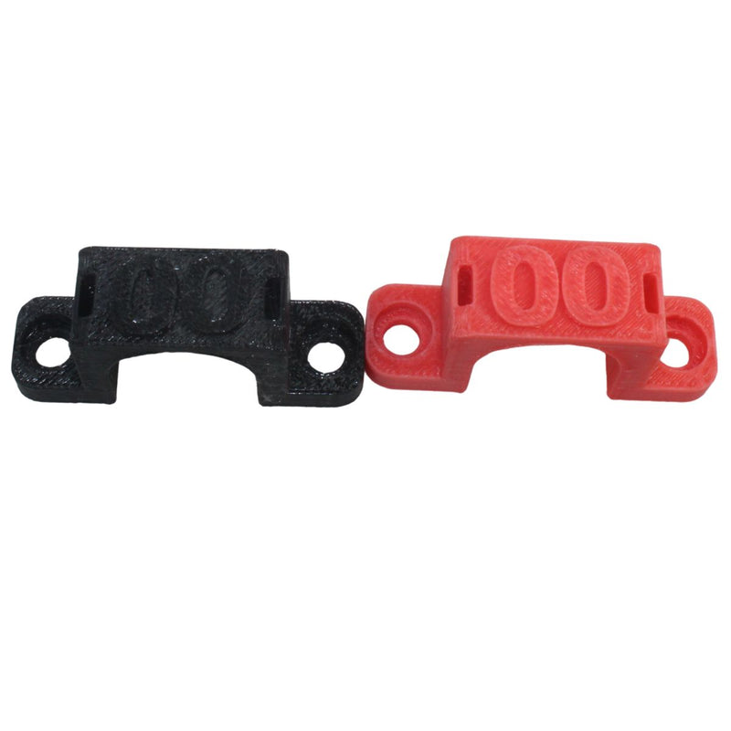 00 Gauge Cable Management Wire Comb Single Slot Can Use w/ Cable Tie Red/Black