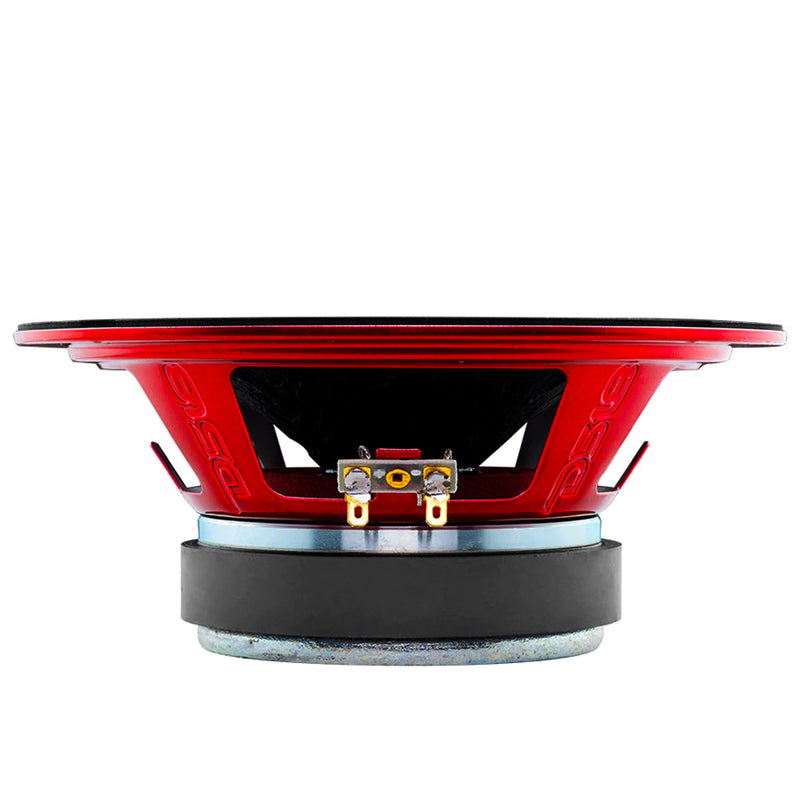 DS18 4x X8.4BM 8" Midrange 2200W 4 Ohm Speakers w/ Red 3000W 4 Channel Amplifier