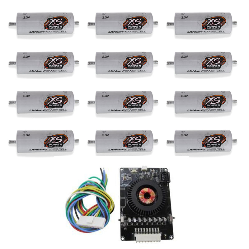 XS Power 12 Pack Kit 45 AH Lithium Cell Bank 2.3v Lithium Titanate Oxide (LTO)