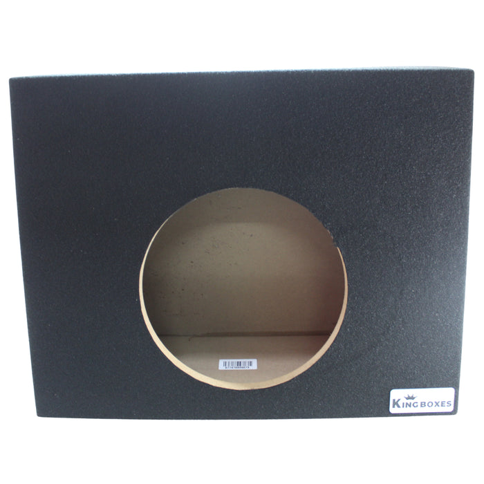 King Boxes 10" Single Sealed Wedge Style Carpeted Truck Subwoofer Enclosure