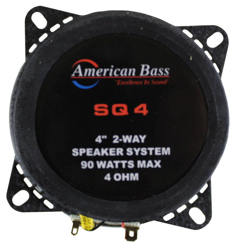 Pair of 4" 2 Way Coaxial Speaker w/ Neodymium Swivel Tweeter 100W 4 Ohm SQ 4.0