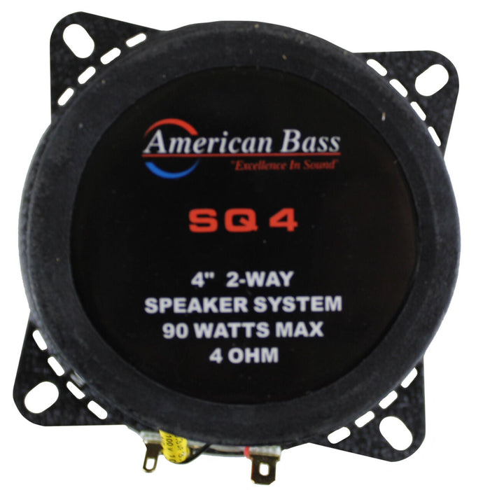 Pair of 4" 2 Way Coaxial Speaker w/ Neodymium Swivel Tweeter 100W 4 Ohm SQ 4.0