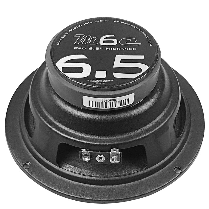 Massive Car Audio 6.5" Mid-Range Speaker 120 Watts 8 Ohm M6E