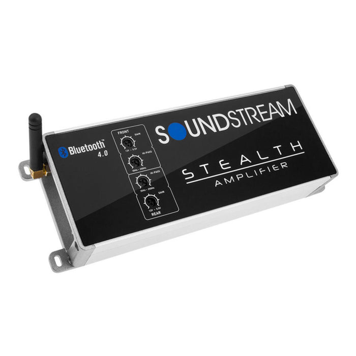 4-Channel 1000 Watt 2-Ohm Marine Bluetooth Amplifier Soundstream ST4.1000DB