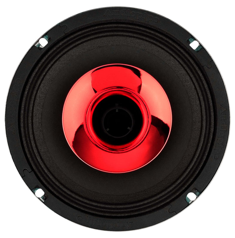 Audiopipe 6.5" 150W RMS 4 Ohm Red Eye Candy Compression Horn Midrange Coax Speaker