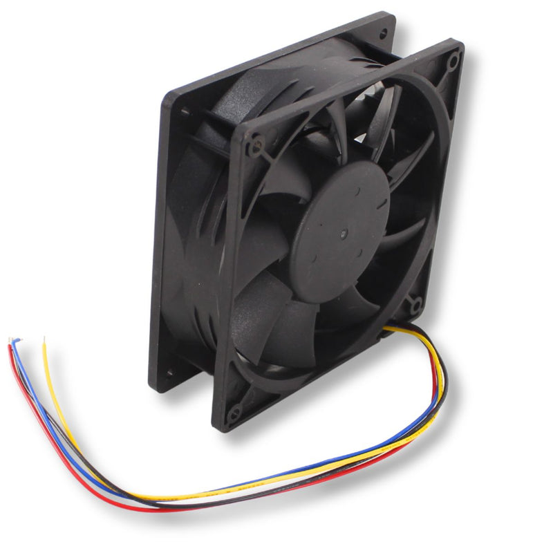 12 Volt 2.0A 4.7" Square High-Speed 50 CFM Waterproof & Quiet Cooling Fan