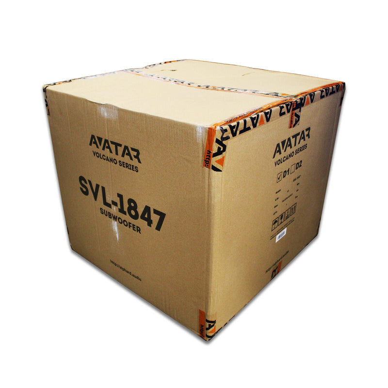 Avatar Volcano Car Audio Orange 18" Bass Subwoofer 1-Ohm 7600 Watts SVL-1847-D1