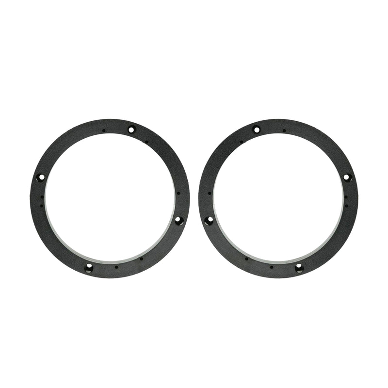 2x Metra Universal 1" 5" 1/4 to 6" Speaker Spacers Rings Plastic ABS w/ Brackets