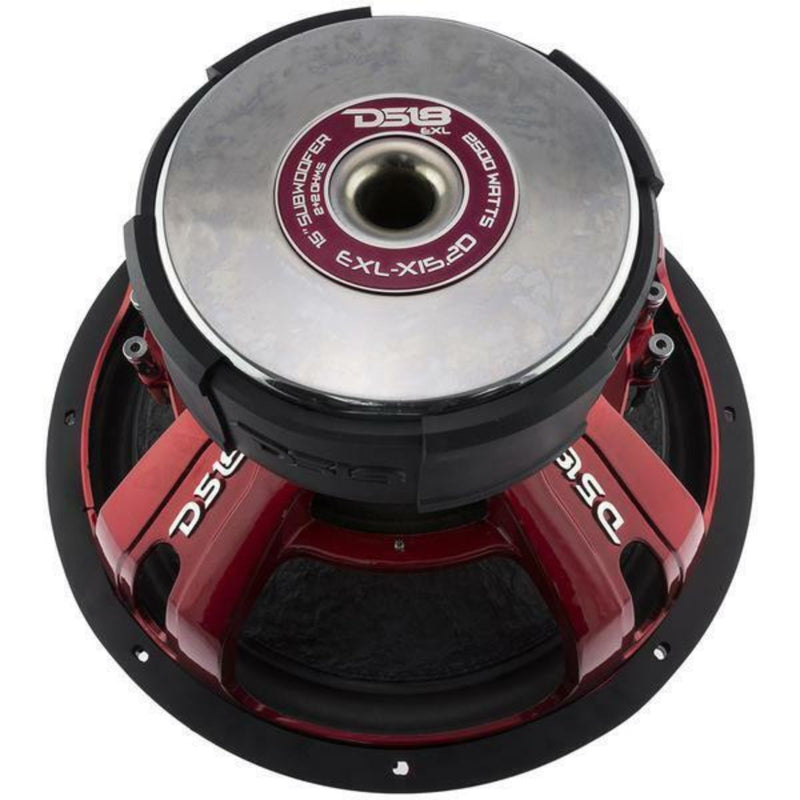 DS18 15" 1250 Watts 2 Ohms DVC Pro Car Audio Subwoofer EXL-X15.2D