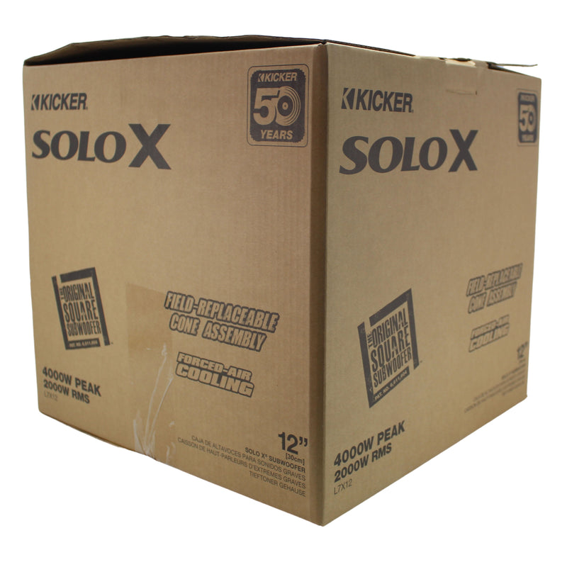 Kicker Solo X Series L7X 12" 2000 Watt RMS Dual 3" VC Subwoofers