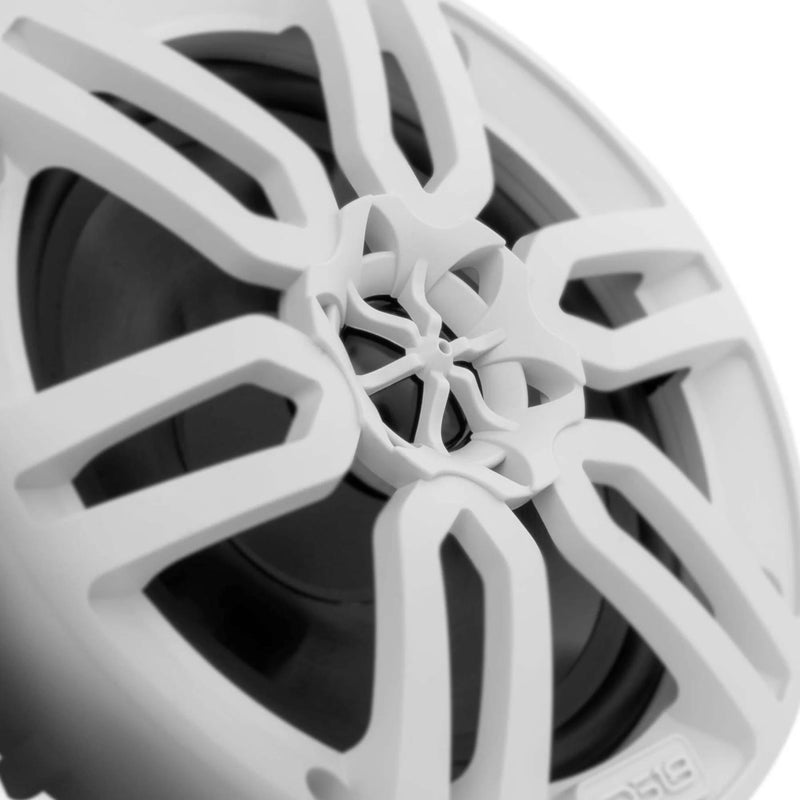 DS18 Marine Speakers with 2 CH Amplifier Wiring Kit and Universal Receiver Combo