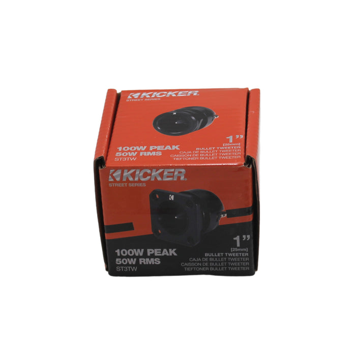 Kicker ST-Series 1" 50W RMS 4 Ohm Aluminum Dome Bullet Tweeter KI-49ST3TW