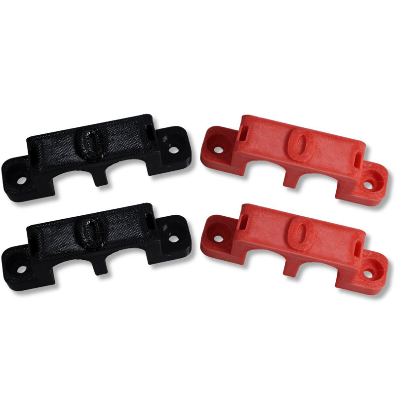 1/0 Gauge Cable Management Wire Comb Dual Slot Use w/ Cable Zip Tie Red/Black